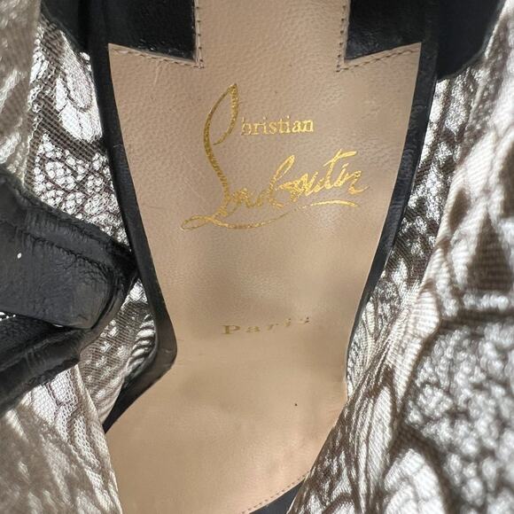 Christian Louboutin Tennissima Lace Knee Hight Boots Size 39 - Picture 5 of 8